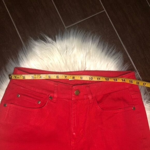 Jones New York sports red crop denim sz 8 - Picture 6 of 8